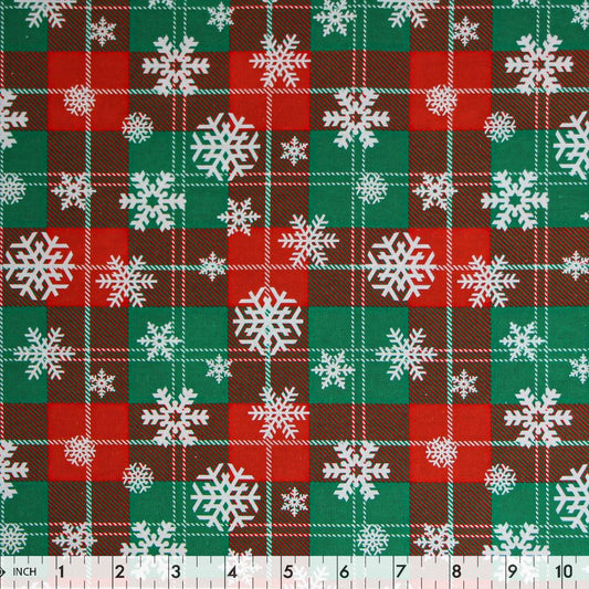 FABRIC CREATIONS Cotton Fabric Bolt 107 cm x 7.3 m (42 in. x 8 yd) - Holiday Plaid 2