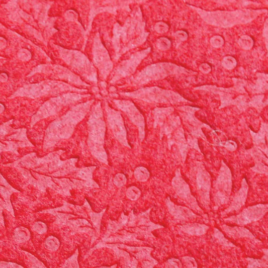 KUNIN EmbossedFelt Bolt - 1.8 x 9.1 m (72 in. x 10 yd) - Poinsettia