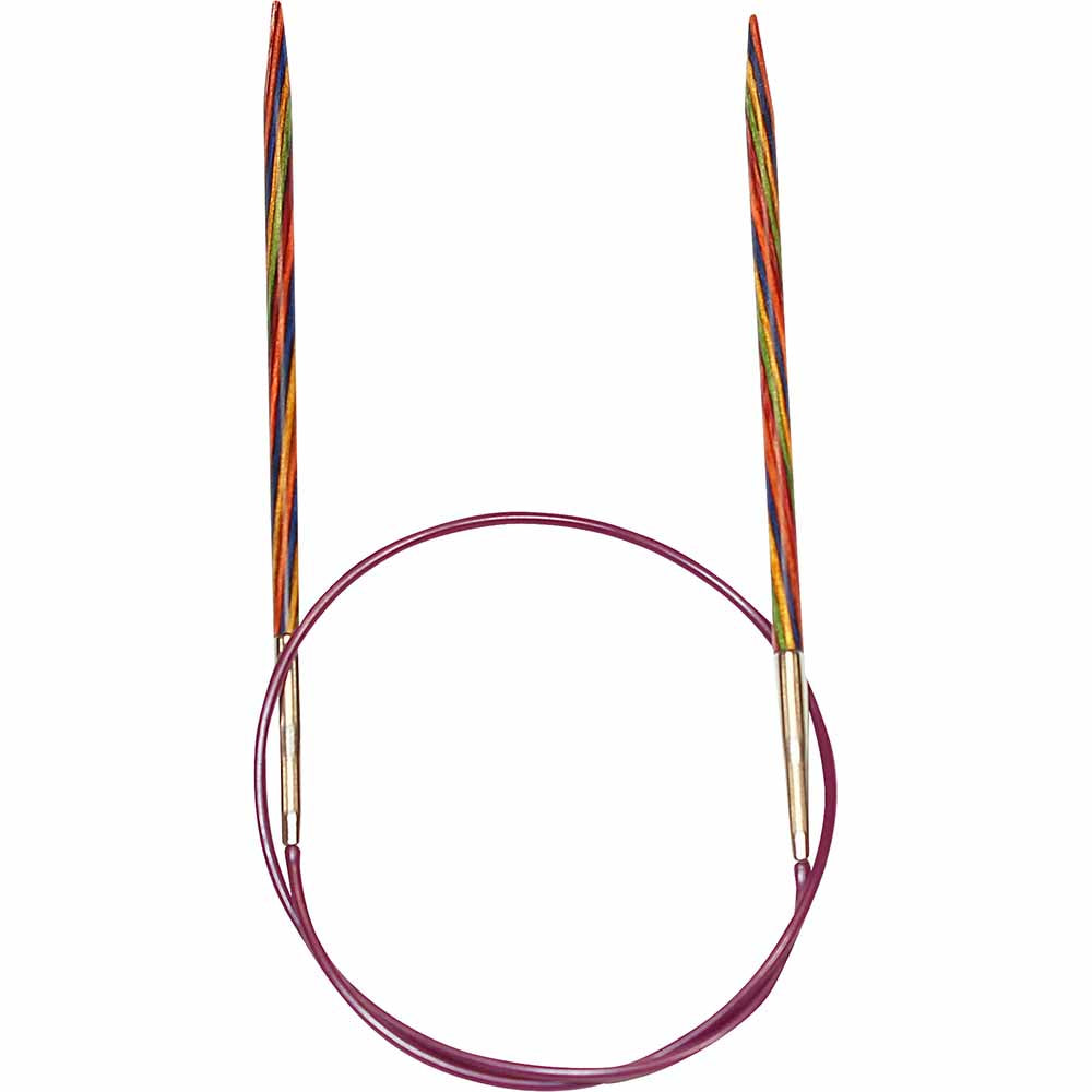 KNIT PICKS Rainbow Wood Circular Knitting Needles 80 cm (32 in.) - 3.25 mm (US 3)