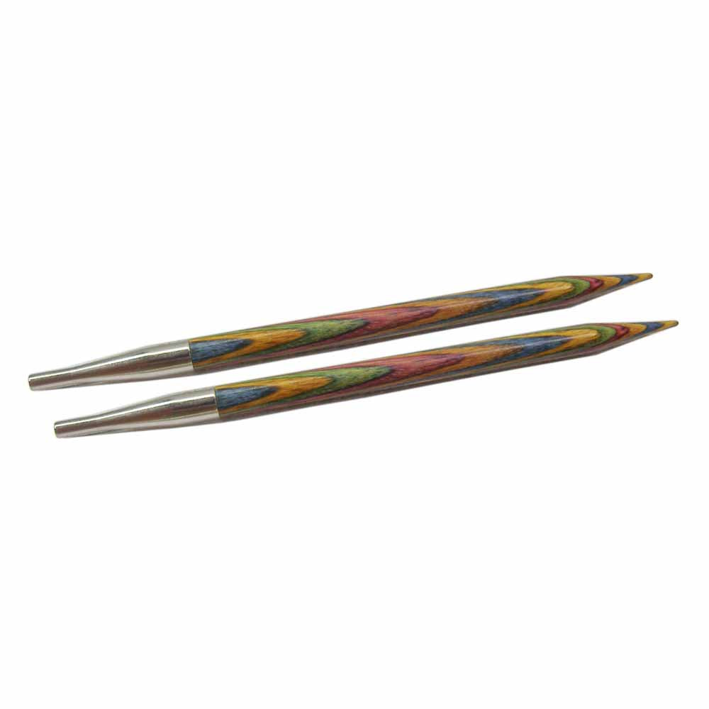 KNIT PICKS Rainbow Wood Interchangeable Circular Needle Tips 6.5 mm (US 10.5)