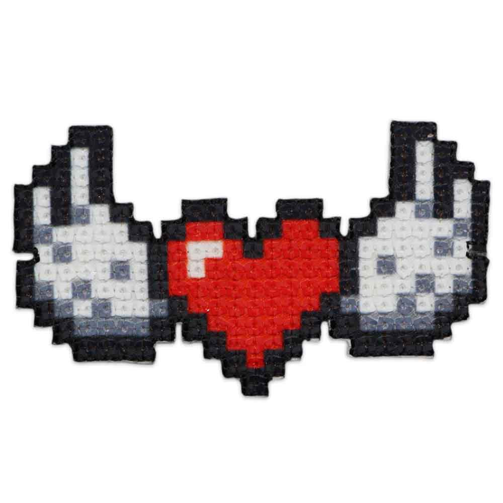 ELAN Motif - Pixelated Winged Heart