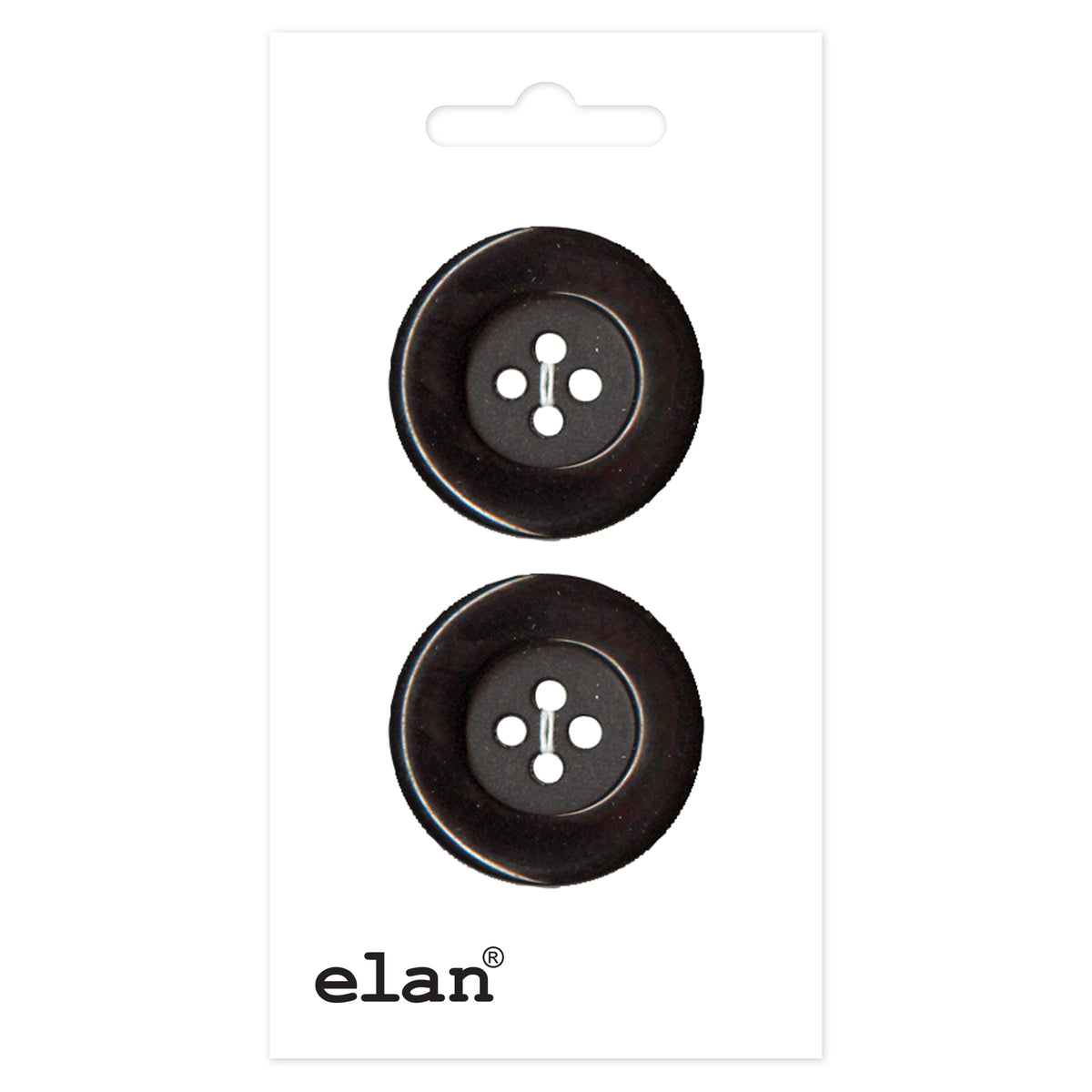 ELAN 4-Hole Button 25 mm (1 in), 2 Count