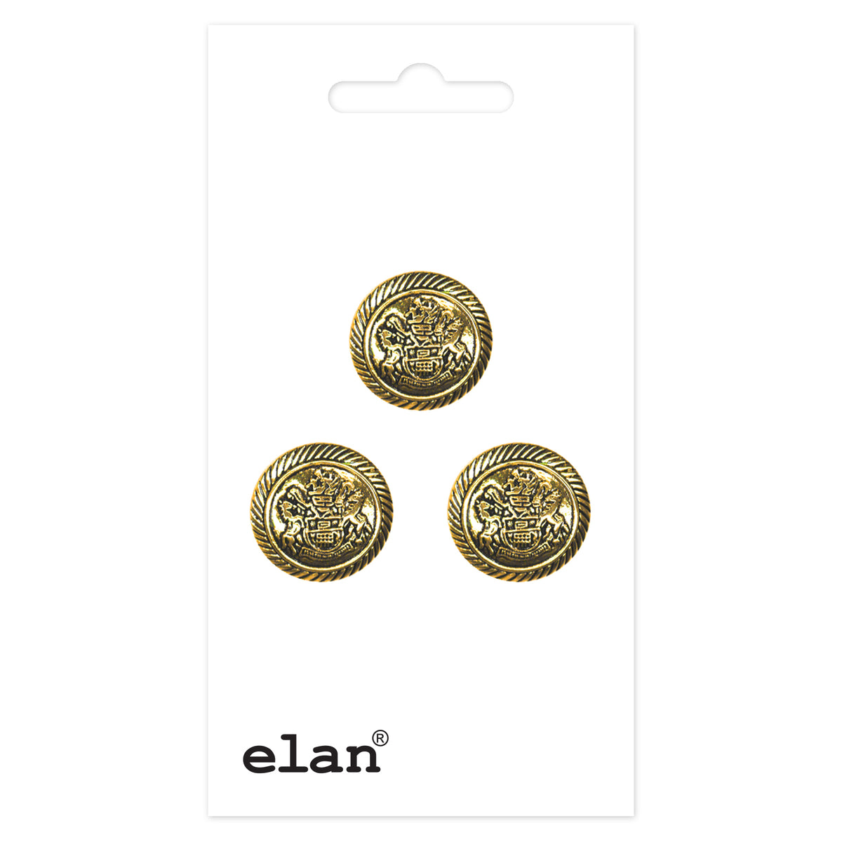 ELAN Shank Button 15 mm (5/8 in), 3 Count