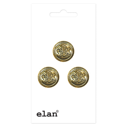 ELAN Shank Button 15 mm (5/8 in), 3 Count