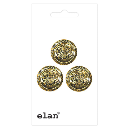 ELAN Shank Button 18 mm (3/4 in), 3 Count
