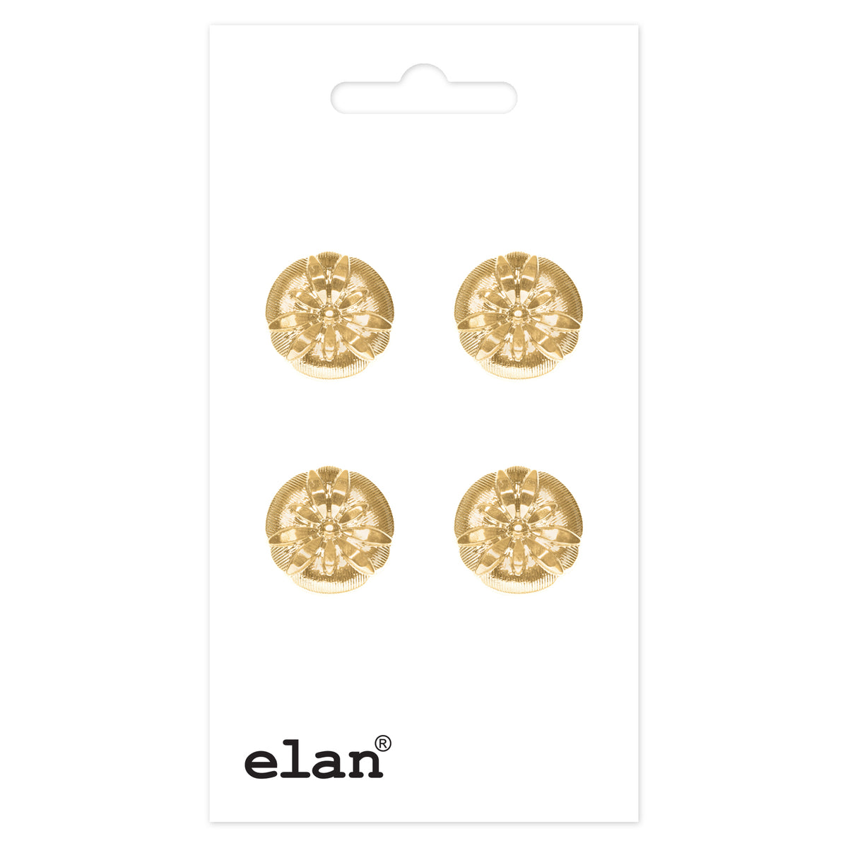 ELAN Shank Button 13 mm (1/2 in), 4 Count