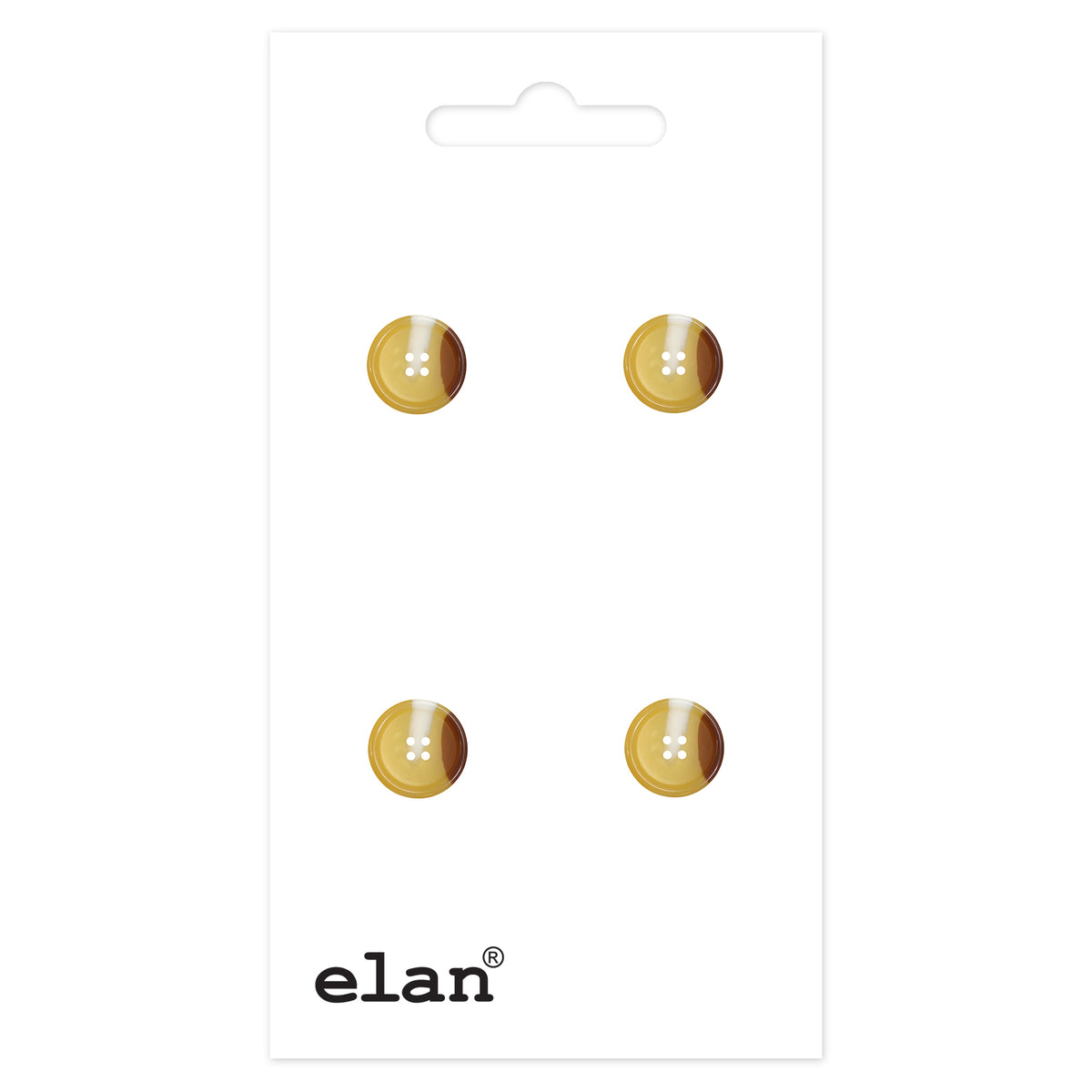 ELAN 4-Hole Button 15 mm (5/8 in), 4 Count
