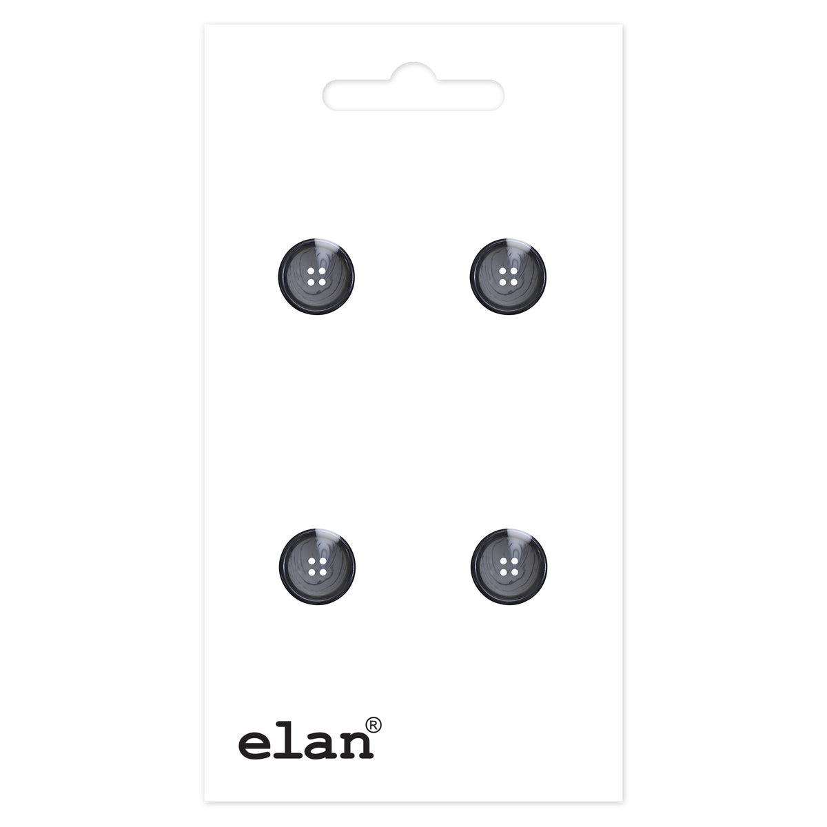 ELAN 4-Hole Button 15 mm (5/8 in), 4 Count