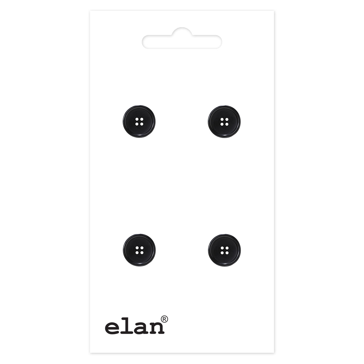 ELAN 4-Hole Button 15 mm (5/8 in), 4 Count