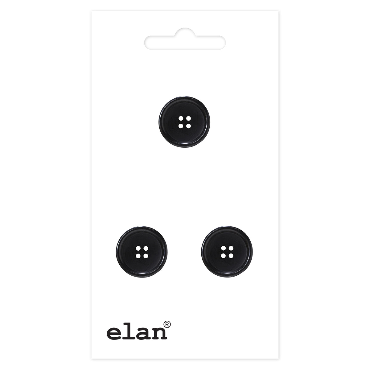 ELAN 4-Hole Button 23 mm (7/8 in), 3 Count