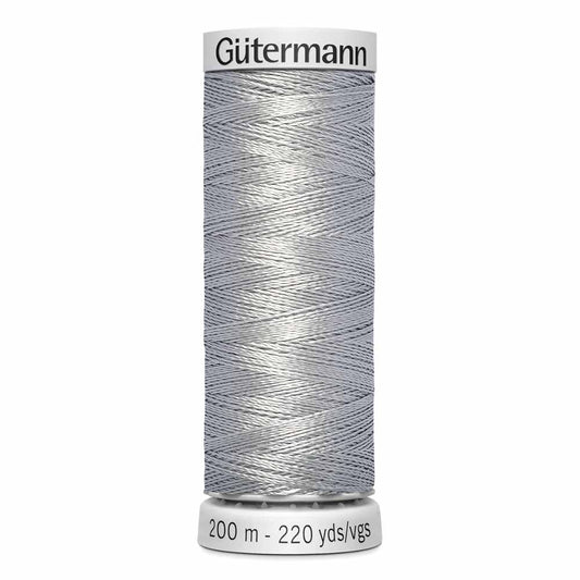 GÜTERMANN Dekor Rayon Thread 200 m - Light Pewter