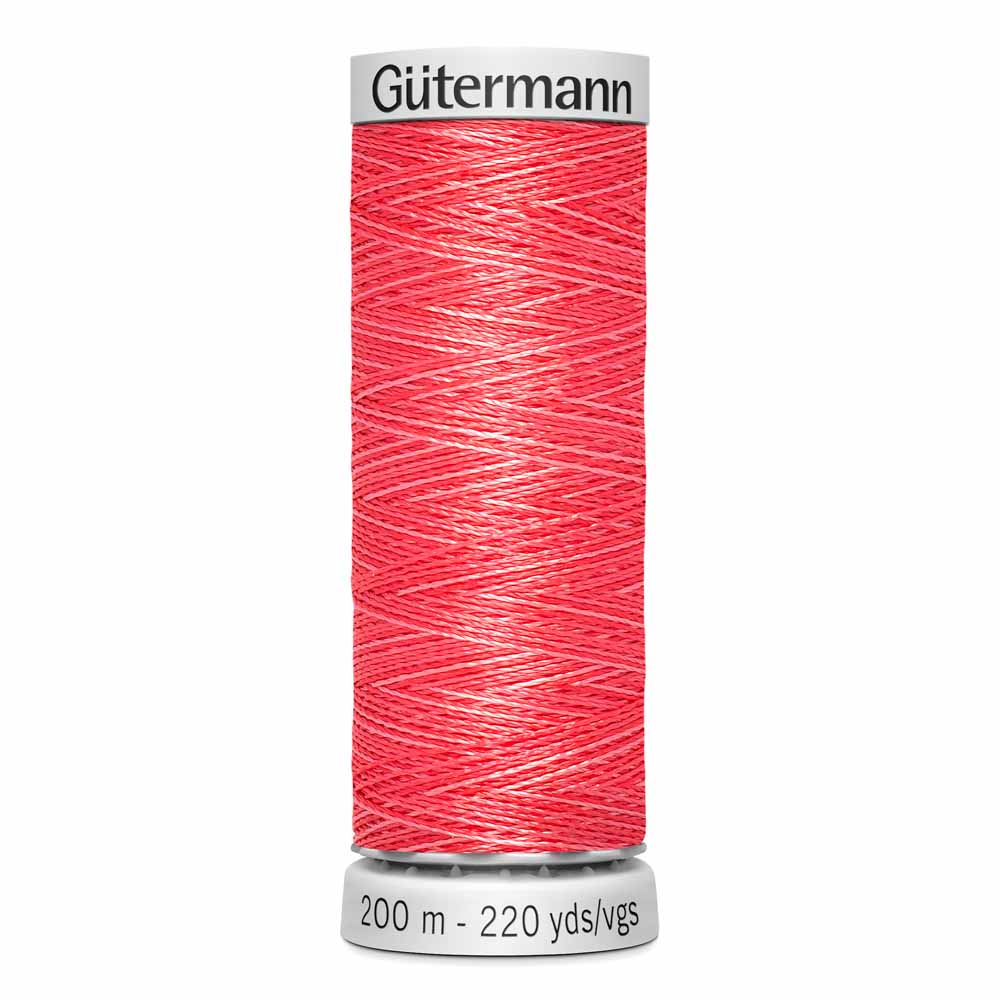 GÜTERMANN Dekor Rayon Thread 200 m - Variegated Ruby Red