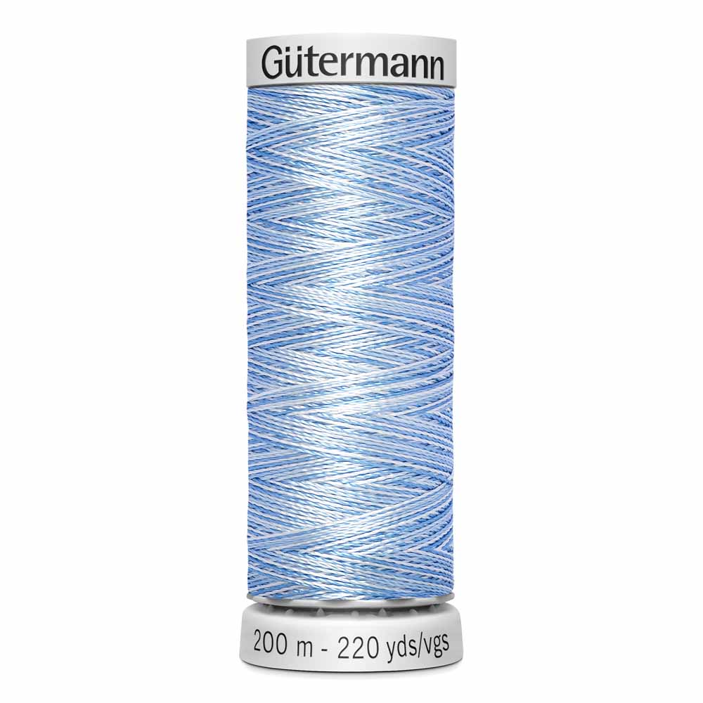 GÜTERMANN Dekor Rayon Thread 200 m - Variegated Blue