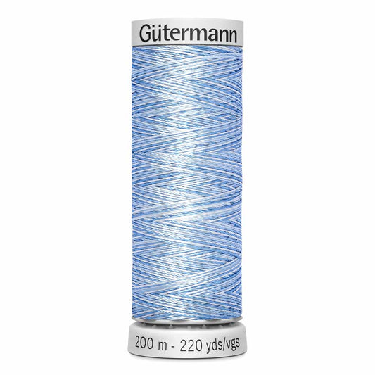 GÜTERMANN Dekor Rayon Thread 200 m - Variegated Blue