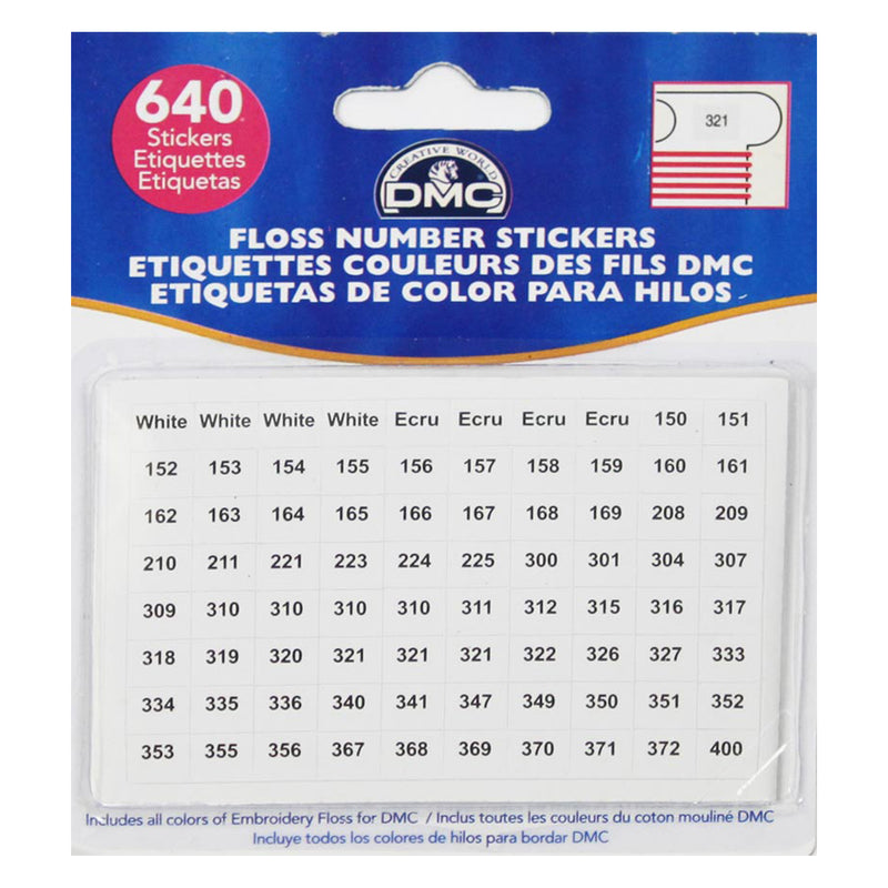 6103-Floss Nmbr Sticker Pks