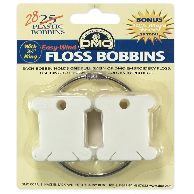 6105-Plastic Bobbins/Metal Ring
