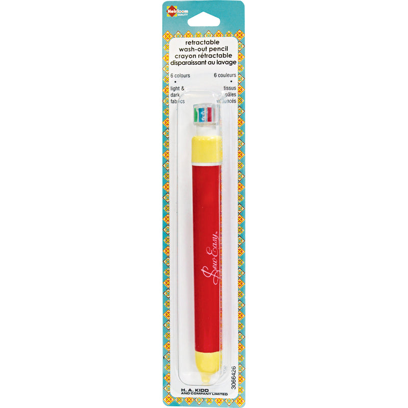 HEIRLOOM 6-Colour Retractable Washout Pencil